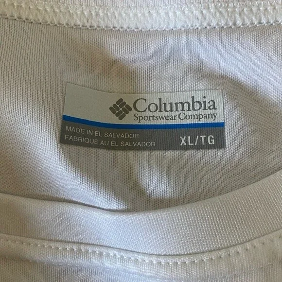 Columbia Mens PFG White Long Sleeve Fishing Shirt - Picture 11 of 15
